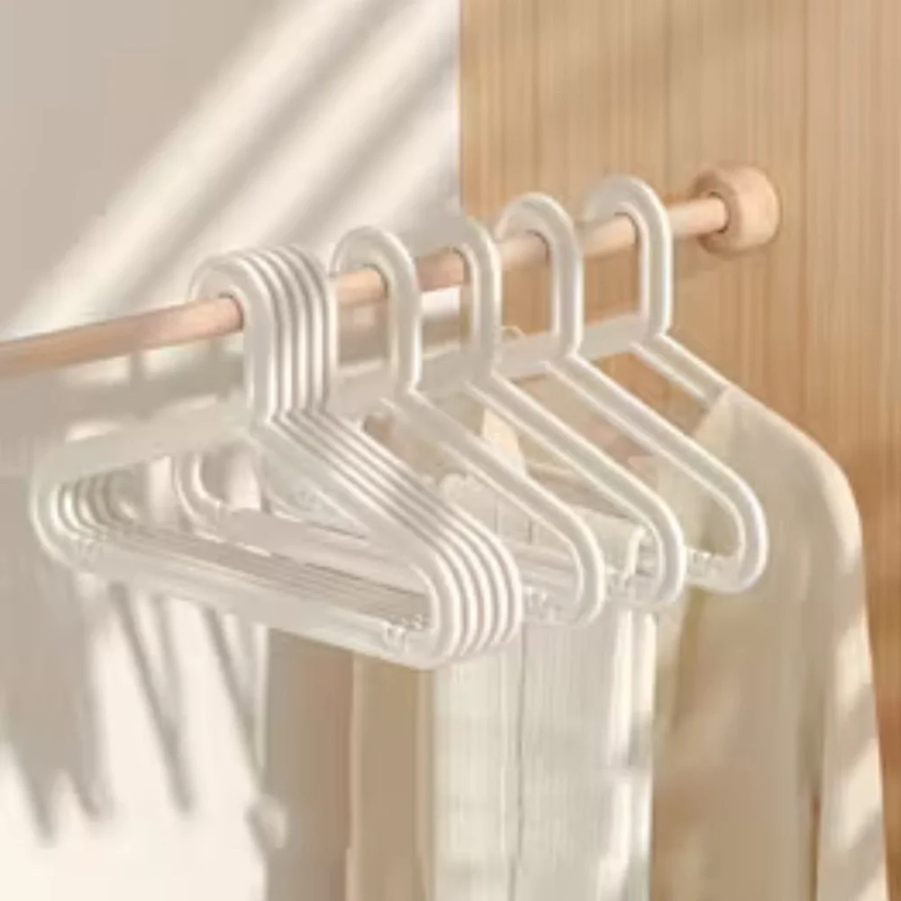 IKEA Bagis White Slim Plastic Closet Hangers SET - Pack of 4 (Vintage - Rare)